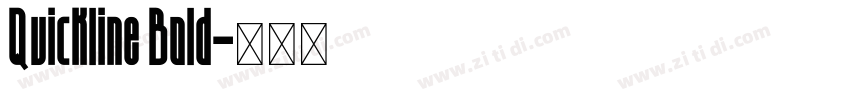 Quickline Bold字体转换